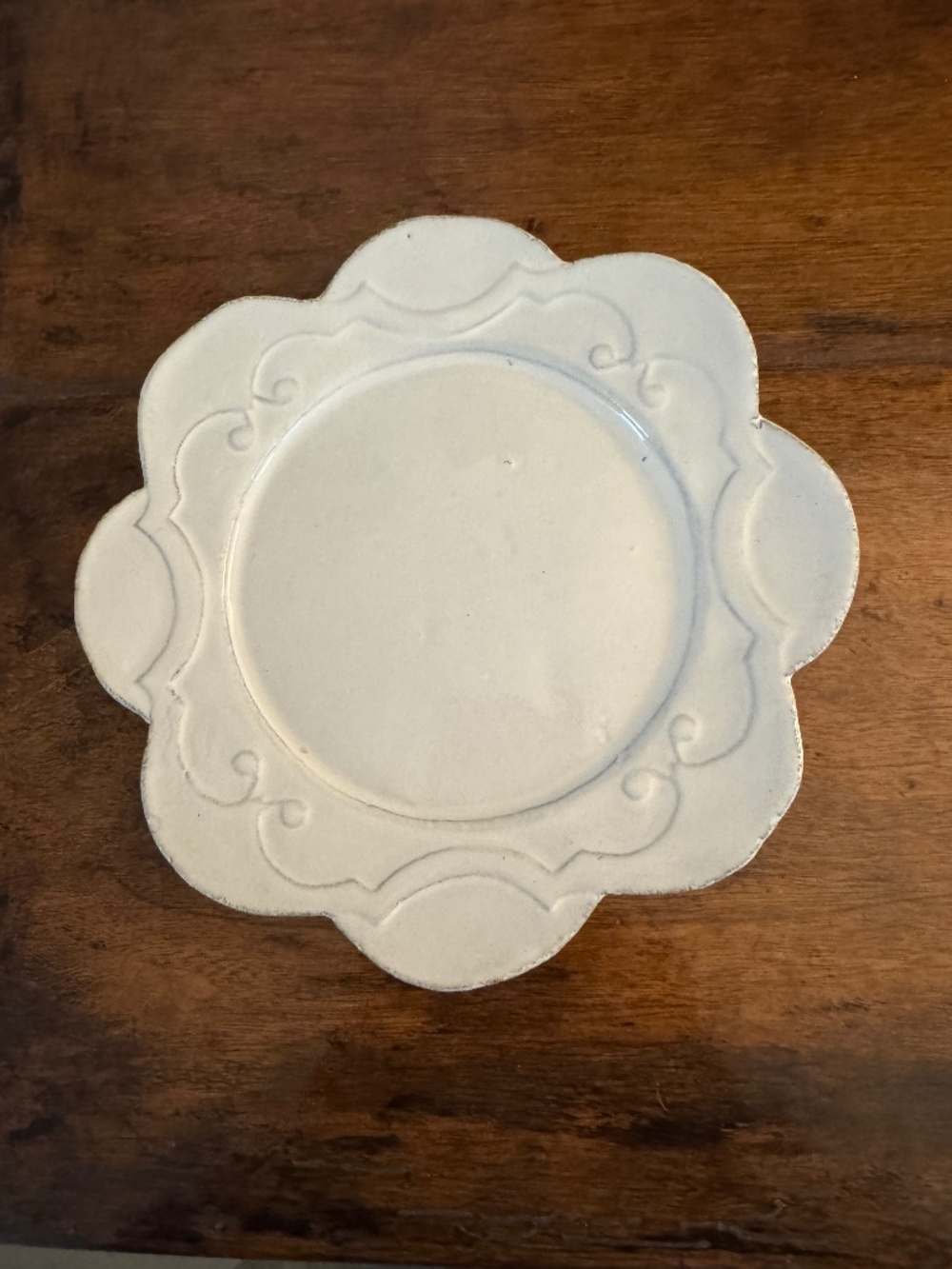 TWO (2) Astier de Villatte Marthe Collection side plates